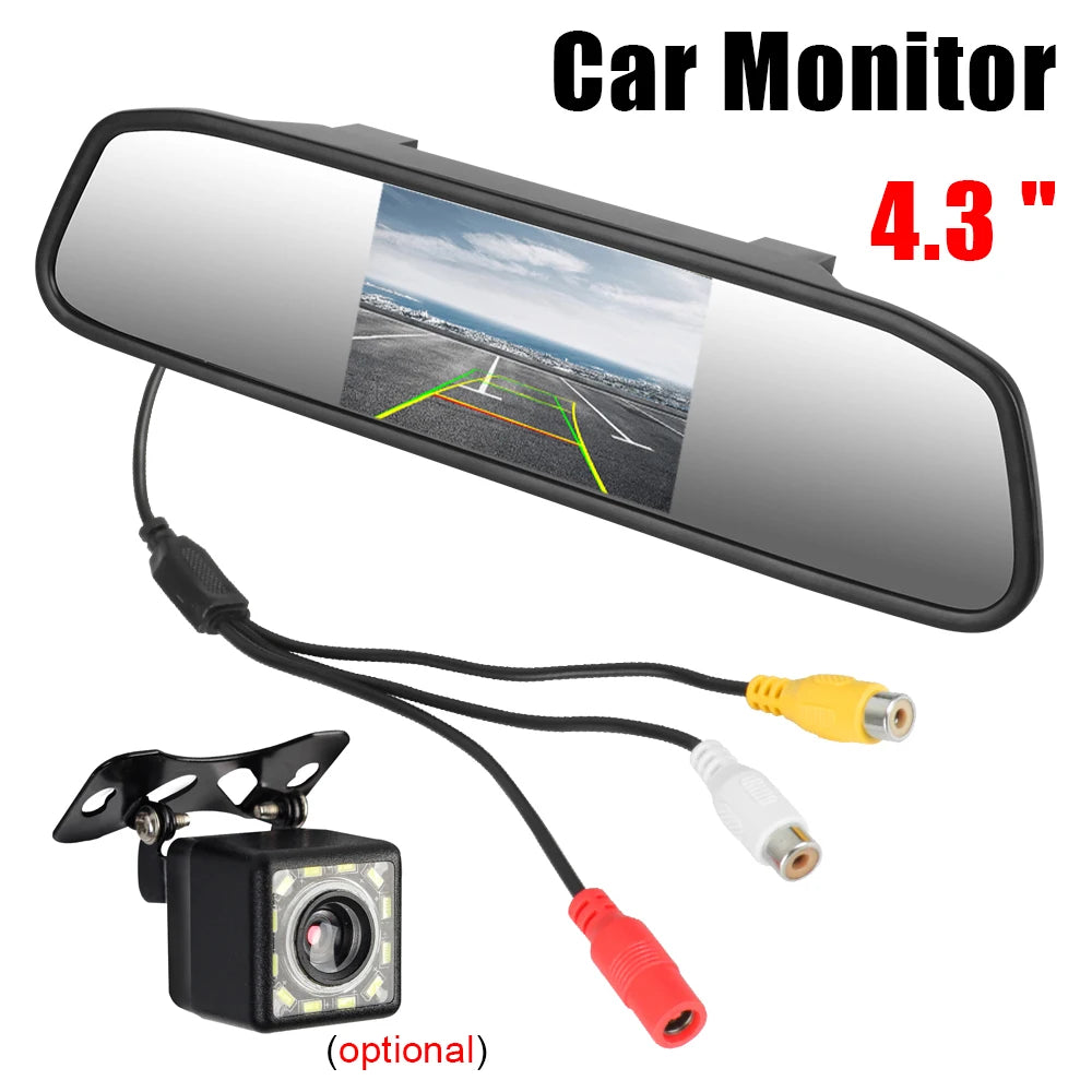 Espejo Retrovisor con Monitor HD de 4.3"