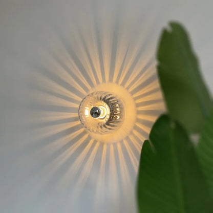 Aplique de Pared de Cristal Retro