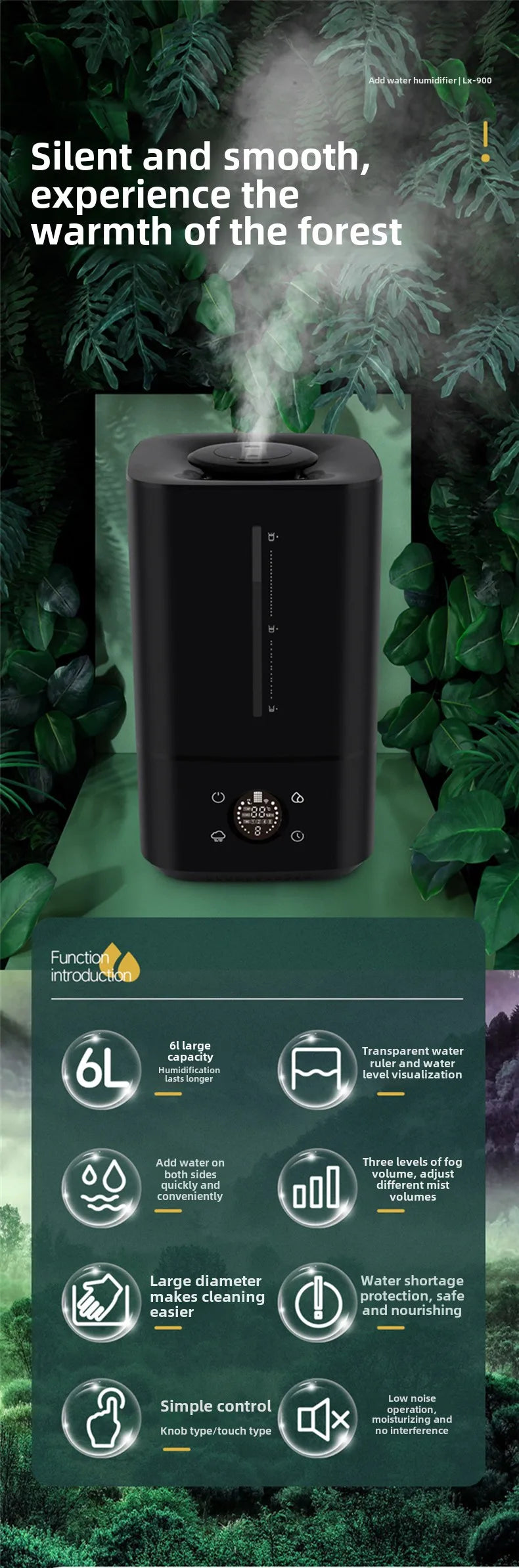Humidificador Inteligente 6L