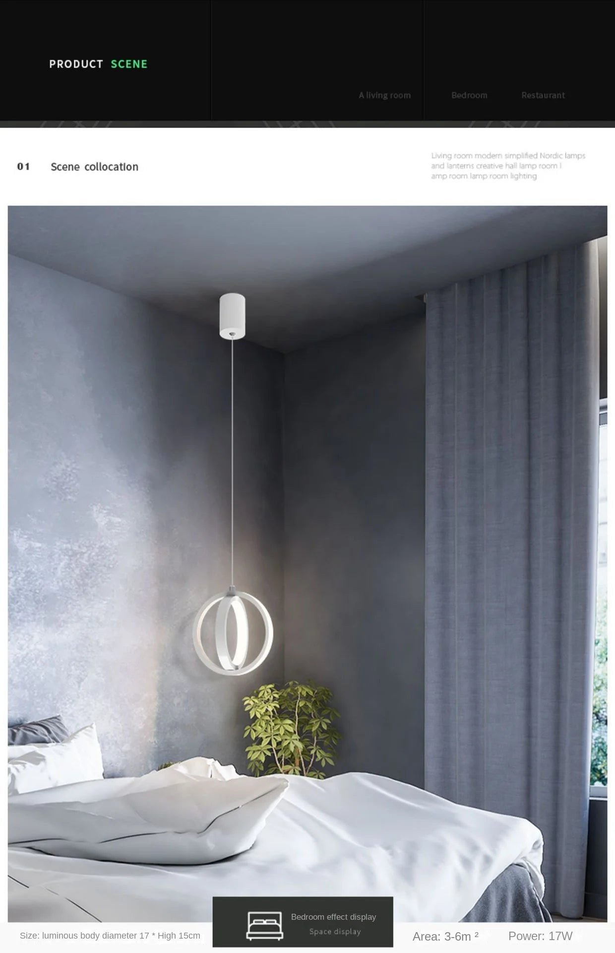 Lámpara de Techo Chandelier Moderna
