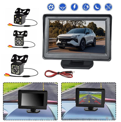 Monitor de Coche Plegable de 4.3" para Marcha Atrás