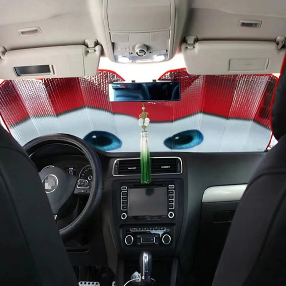 Parasol de Ojos para Parabrisas de Coche