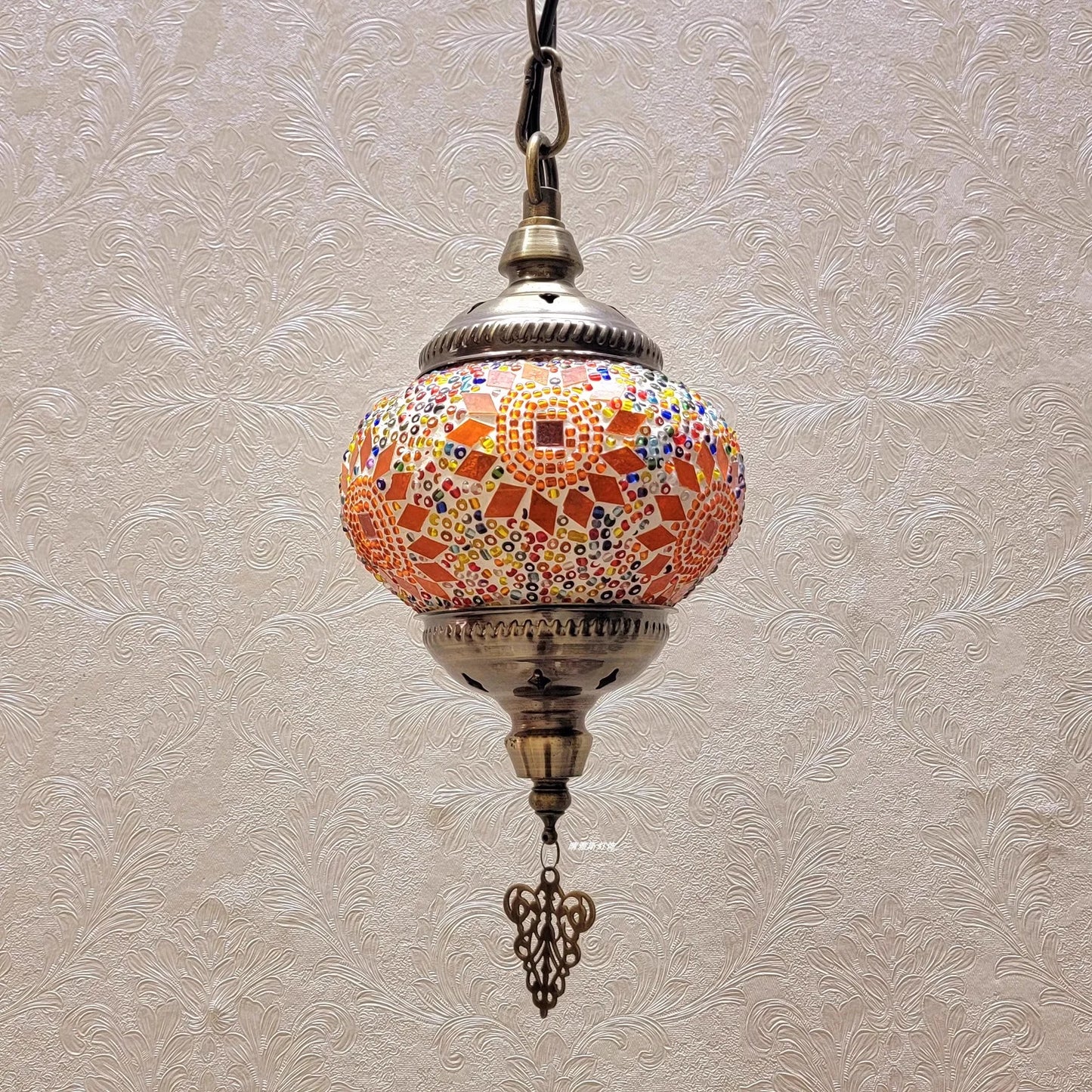 Lámpara Colgante de Mosaico Turco