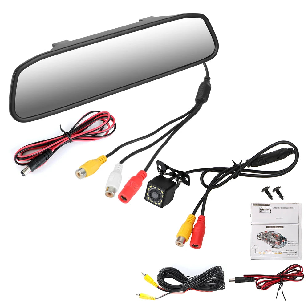 Espejo Retrovisor con Monitor HD de 4.3"