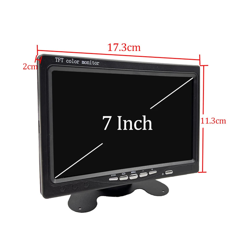 Monitor de Coche HD de 7" para Marcha Atrás