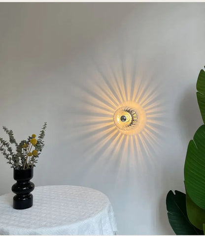 Aplique de Pared de Cristal Retro