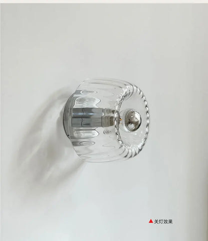Aplique de Pared de Cristal Retro