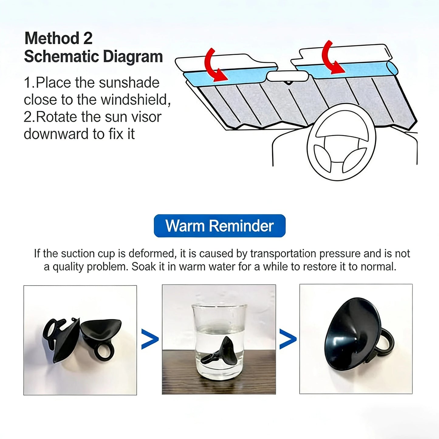 Parasol de Ojos para Parabrisas de Coche