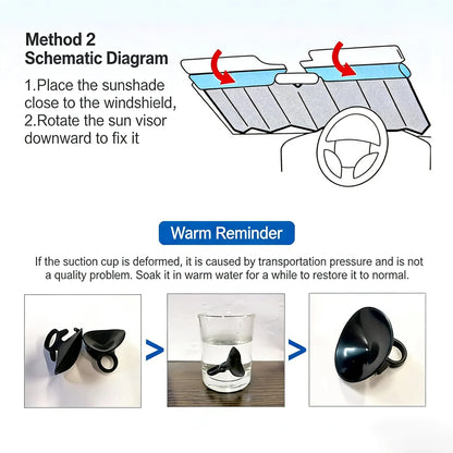 Parasol de Ojos para Parabrisas de Coche