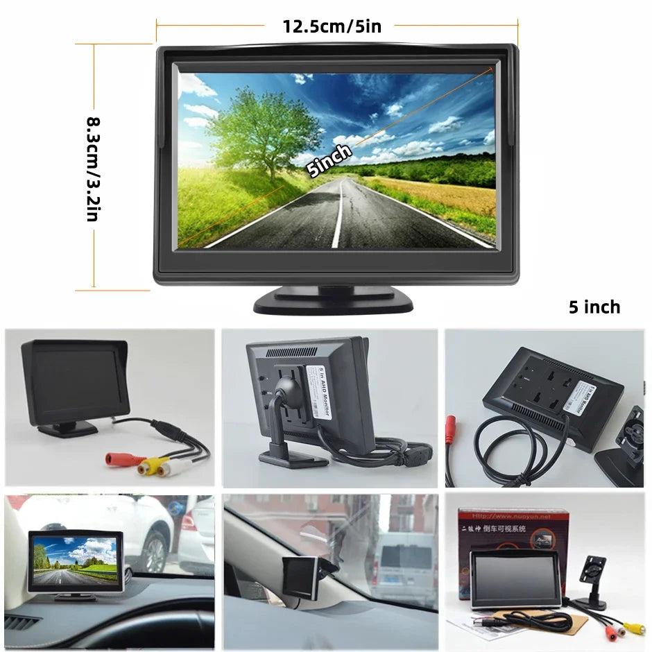Monitor de Coche IPS de 5" (Alta Definición AHD/CVBS)