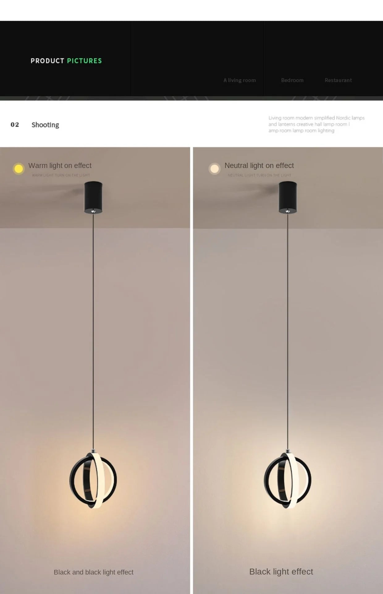 Lámpara de Techo Chandelier Moderna