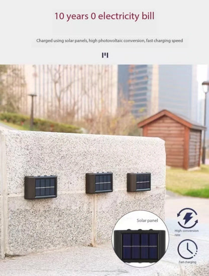 Aplique Solar LED para Pared Exterior