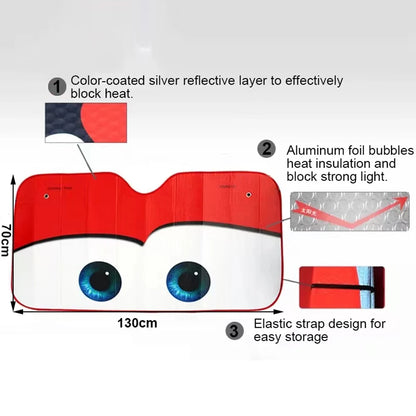 Parasol de Ojos para Parabrisas de Coche