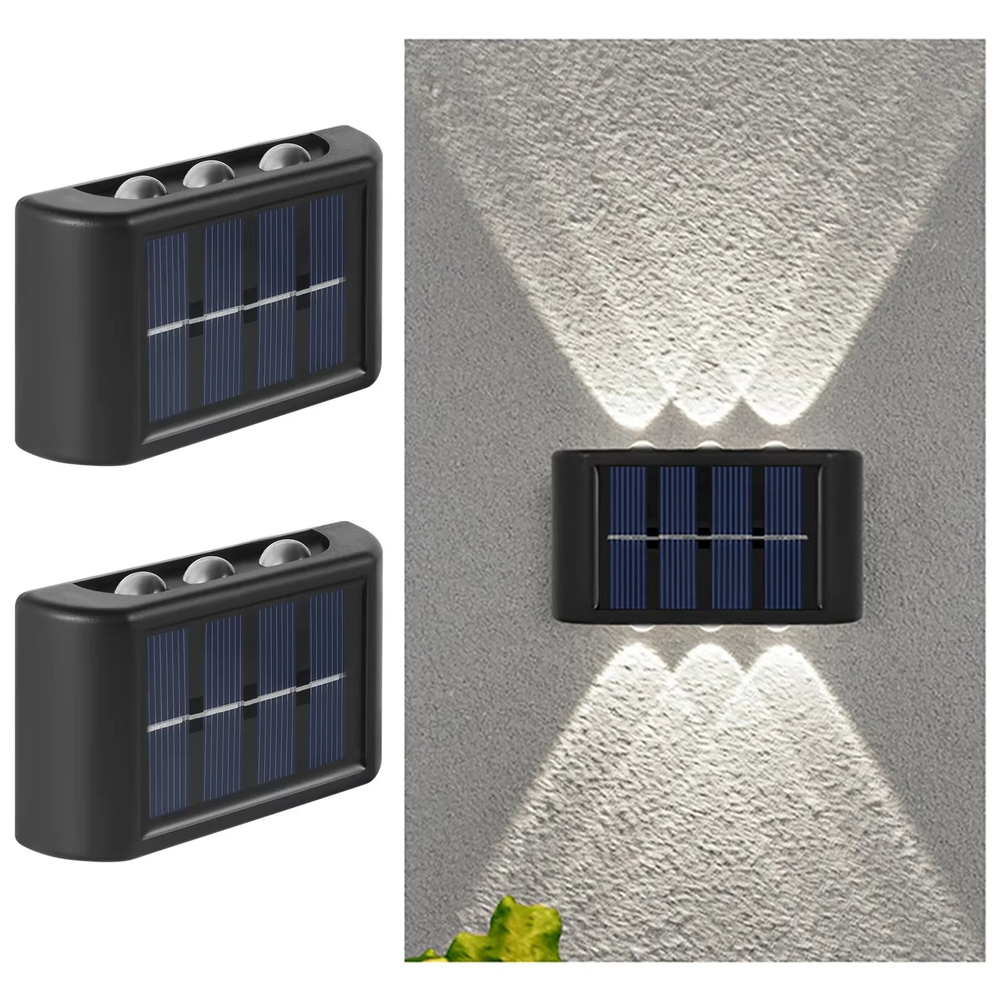 Aplique Solar LED para Pared Exterior