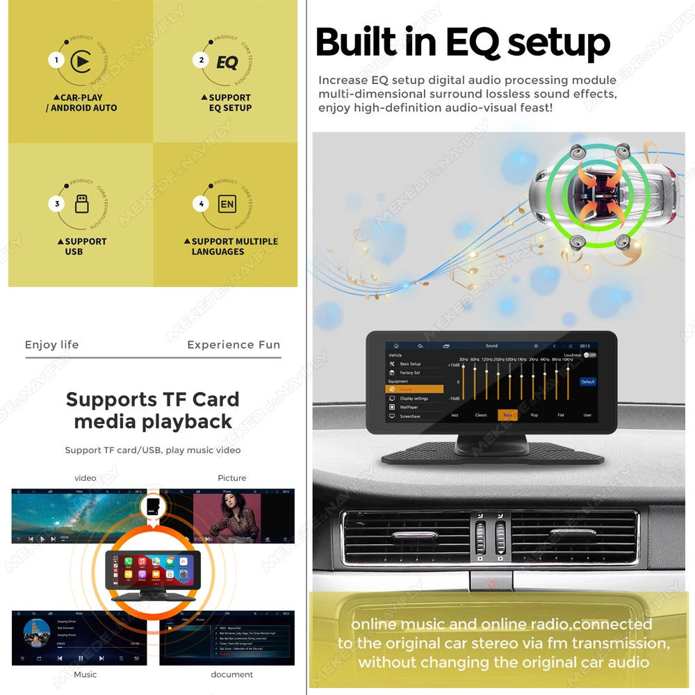 Pantalla Inteligente Universal para Coche (10.26" / 6.86")