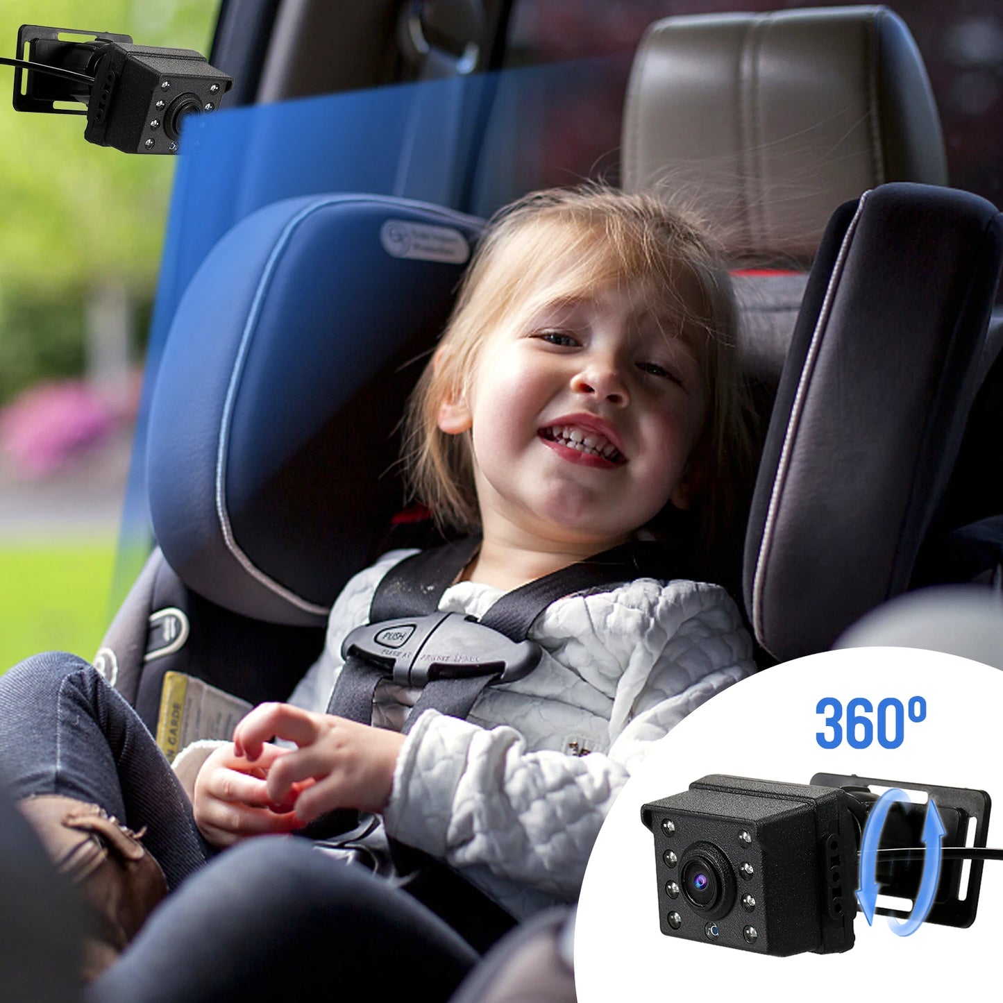 Monitor de Coche para Bebés con Visión Nocturna