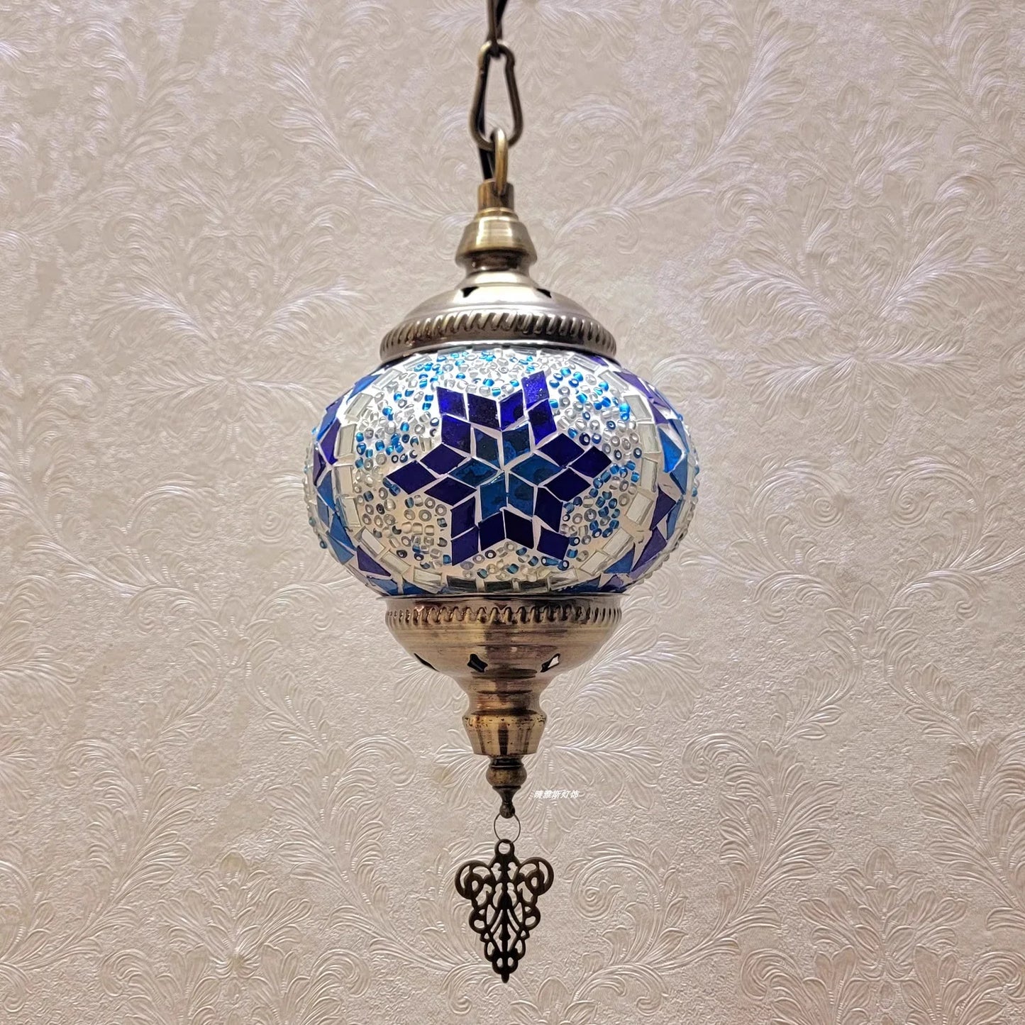 Lámpara Colgante de Mosaico Turco