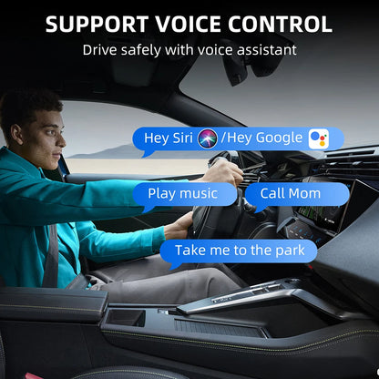 Adaptador Inalámbrico CarPlay y Android Auto 2 en 1