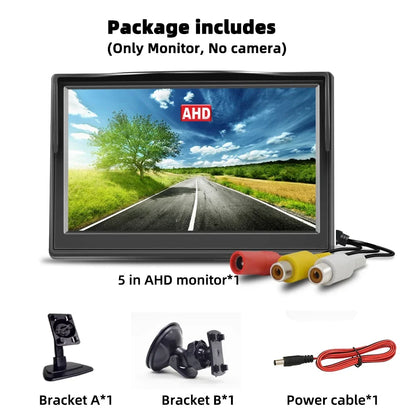 Monitor de Coche IPS de 5" (Alta Definición AHD/CVBS)