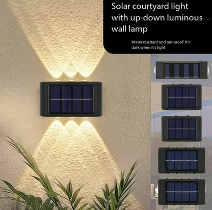 Aplique Solar LED para Pared Exterior