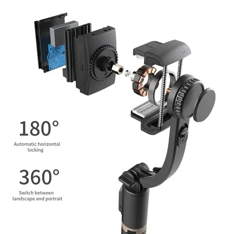 Estabilizador Gimbal Portátil con Trípode y Bluetooth