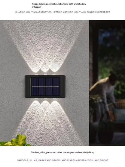 Aplique Solar LED para Pared Exterior