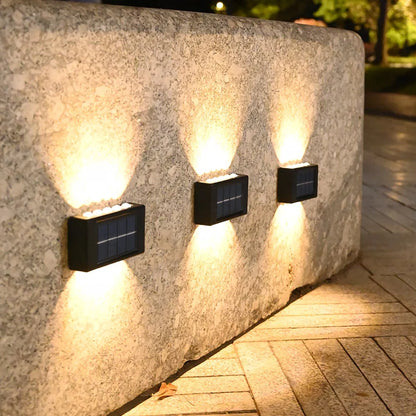 Aplique Solar de Pared Exterior (Luz Arriba y Abajo)