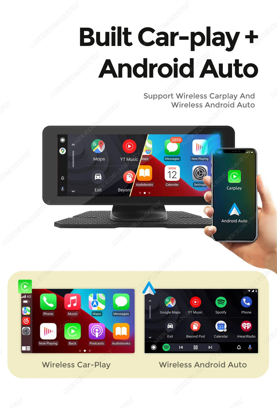 Pantalla Inteligente Universal para Coche (10.26" / 6.86")