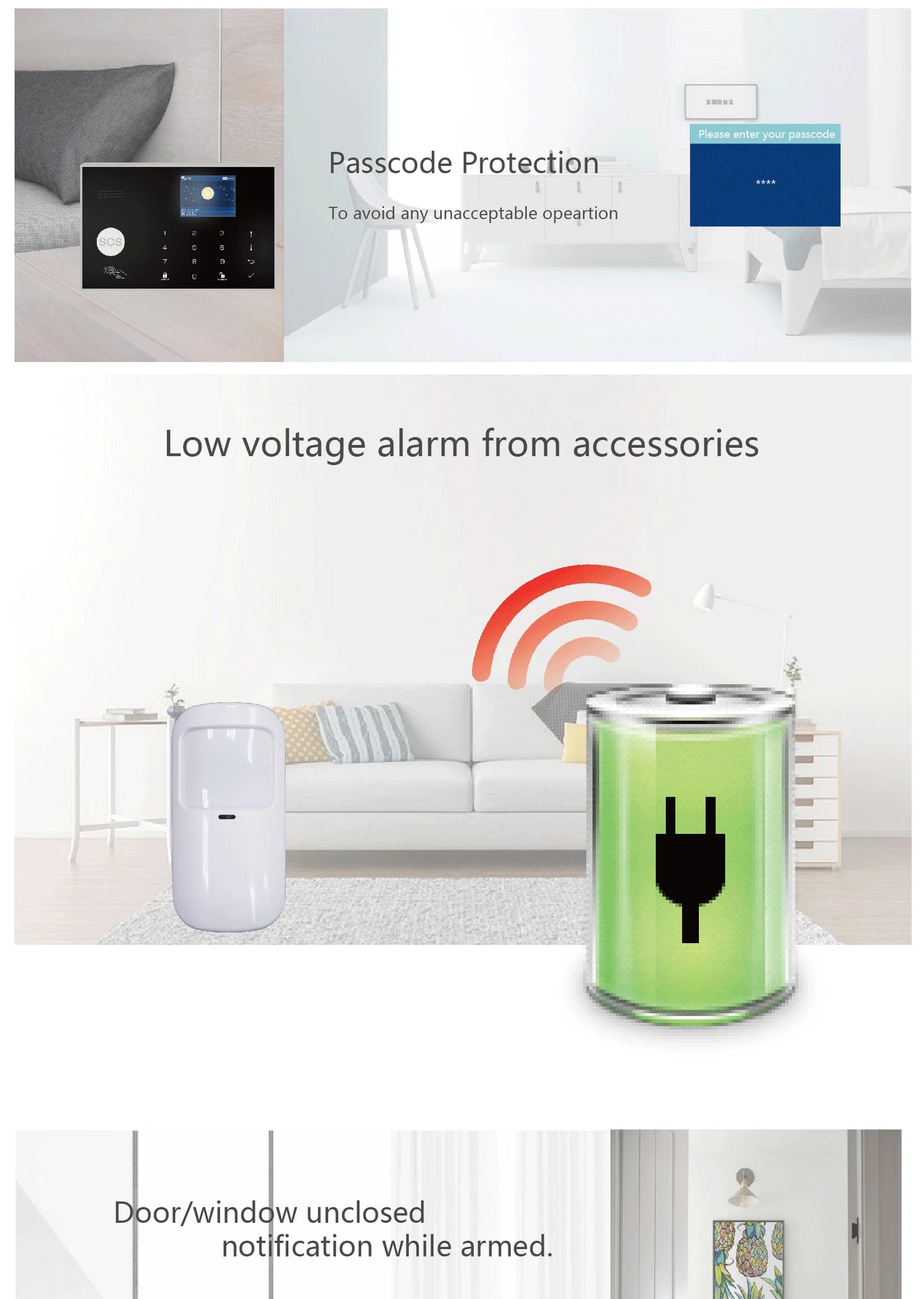 Sistema de Alarma Inteligente Wi-Fi + GSM para el Hogar