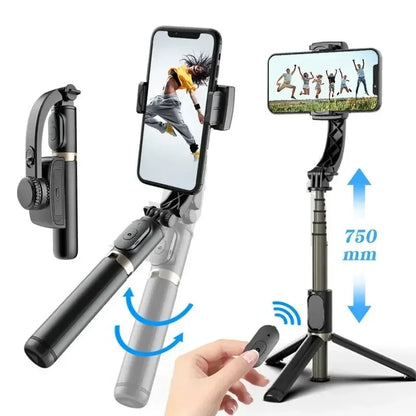 Estabilizador Gimbal Portátil con Trípode y Bluetooth