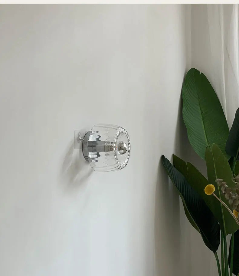 Aplique de Pared de Cristal Retro