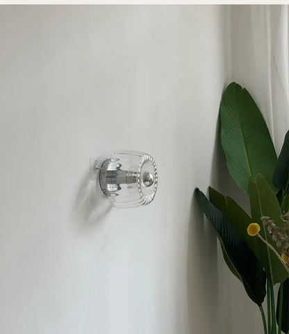Aplique de Pared de Cristal Retro
