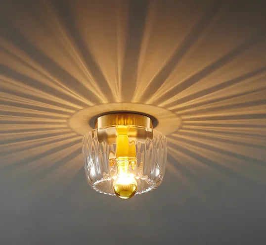 Aplique de Pared de Cristal Retro