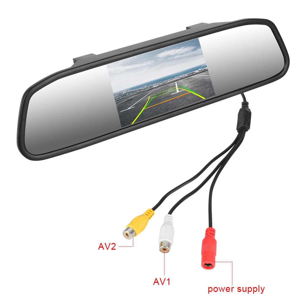 Espejo Retrovisor con Monitor HD de 4.3"