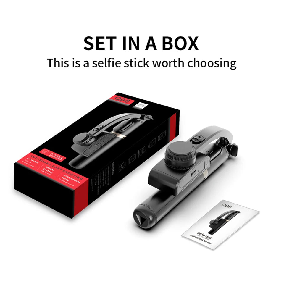 Estabilizador Gimbal Portátil con Trípode y Bluetooth