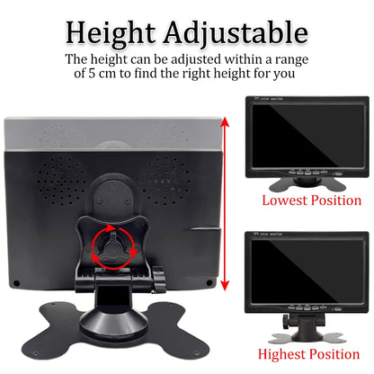 Monitor de Coche HD de 7" para Marcha Atrás