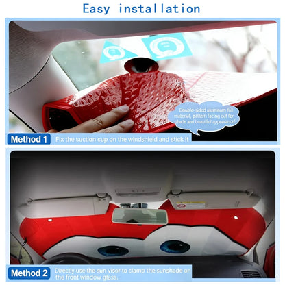 Parasol de Ojos para Parabrisas de Coche